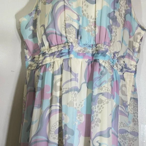 ModCloth Windy City Dress 4X – Pastel Sleeveless Midi Romantic - Picture 6 of 16